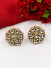 Designer Jadau Kundan Stud Earrings For Women By Gehna Shop Stud Earrings